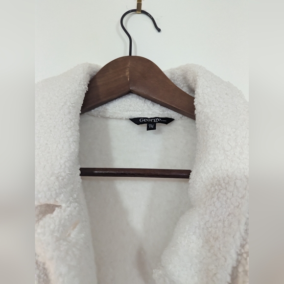 Sherpa Style Oversized Shirt Jacket s: XXL - Picture 7 of 9